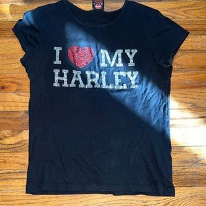 Harley Davidson sequin t shirt